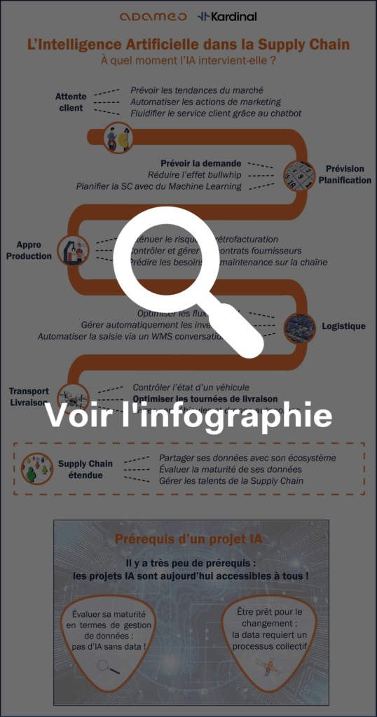 Infographie Intelligence Artificielle Supply Chain