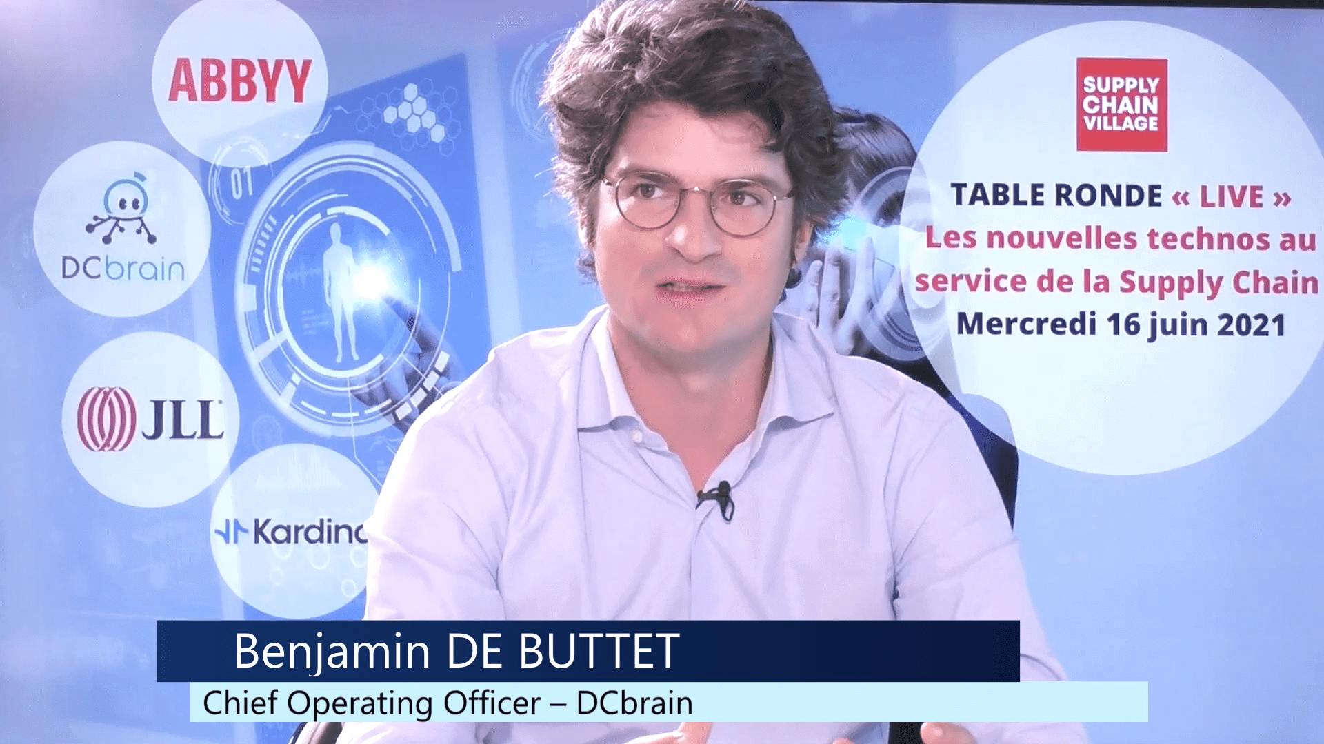 Benjamin de Buttet lors de la table ronde nouvelles technos supply chain