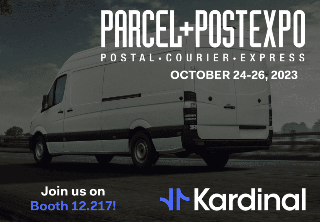 Meet Kardinal at Parcel+Post Expo on booth 12.217, from October 24 to 26, 2023