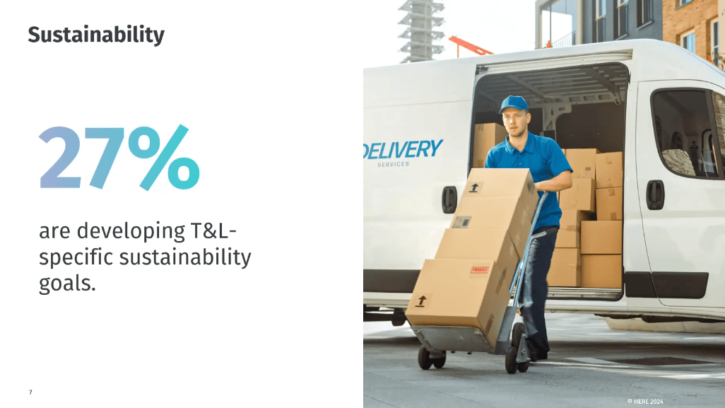 HERE Technologies & AWS survey - sustainability