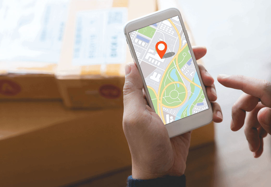 Tracking a parcel on cell phone